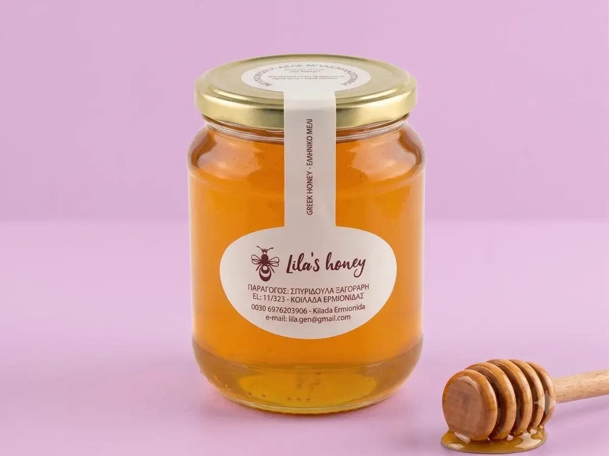 Βάζο ελληνικού μελιού Lila's Honey από την Ερμιονίδα